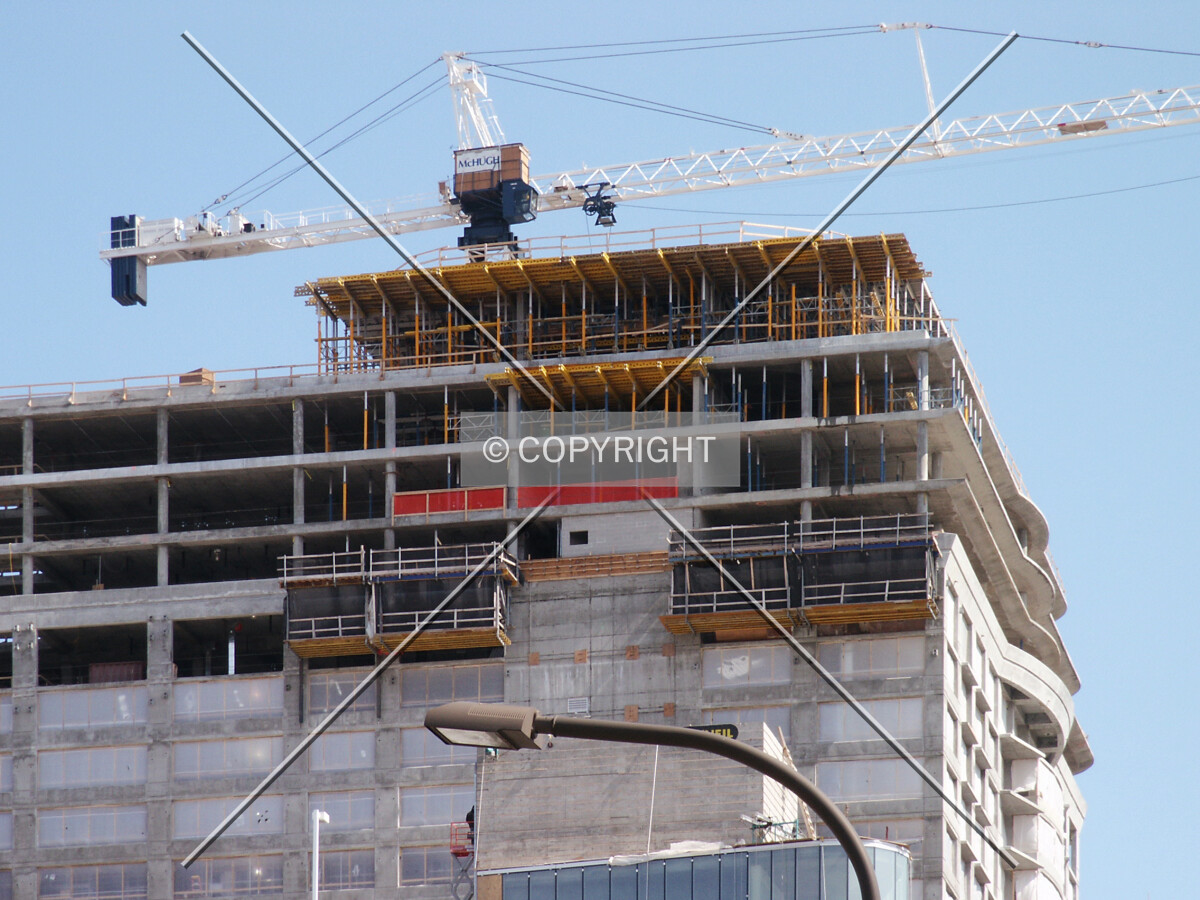 Upper floors at the southwest corner
