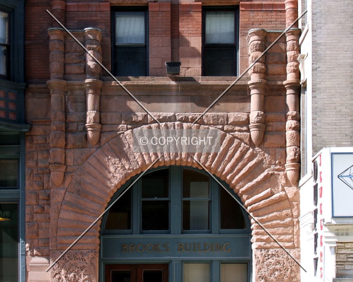 View from the northeast on Spruce Street