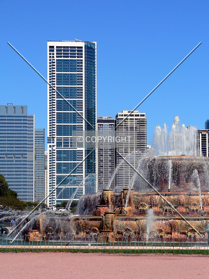 View to the north from Buckingham Fountain