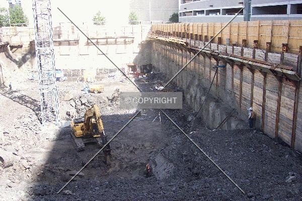 Digging the foundation