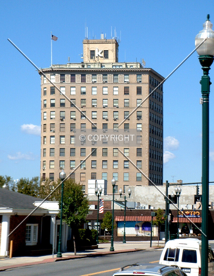 View from the southeast across LeCount Place