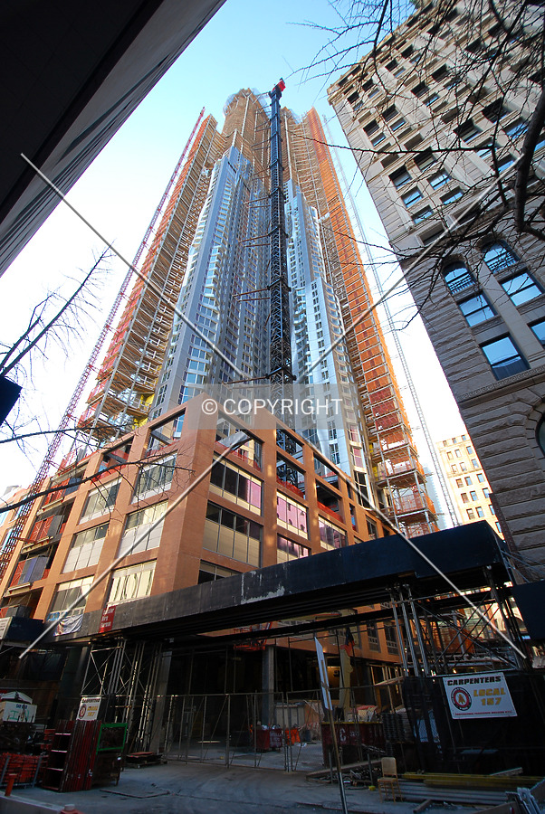Looking up from the north