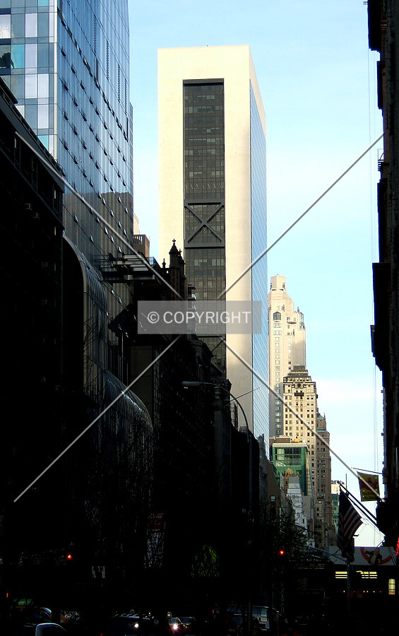 View from the northwest at 57th Street and 7th Avenue