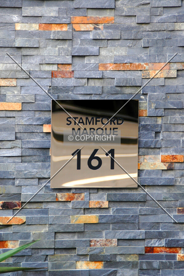 Sign at entrance