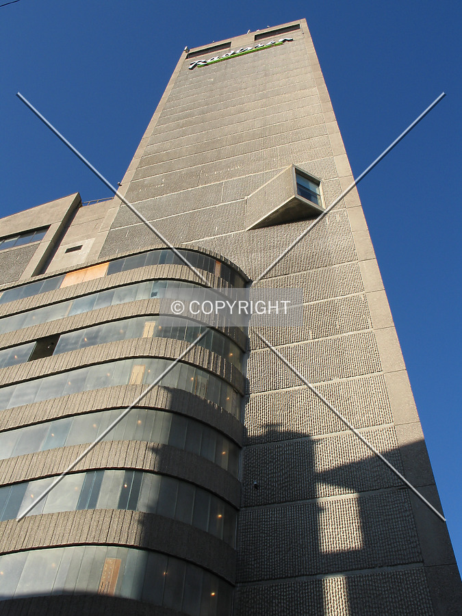 Looking up from the east