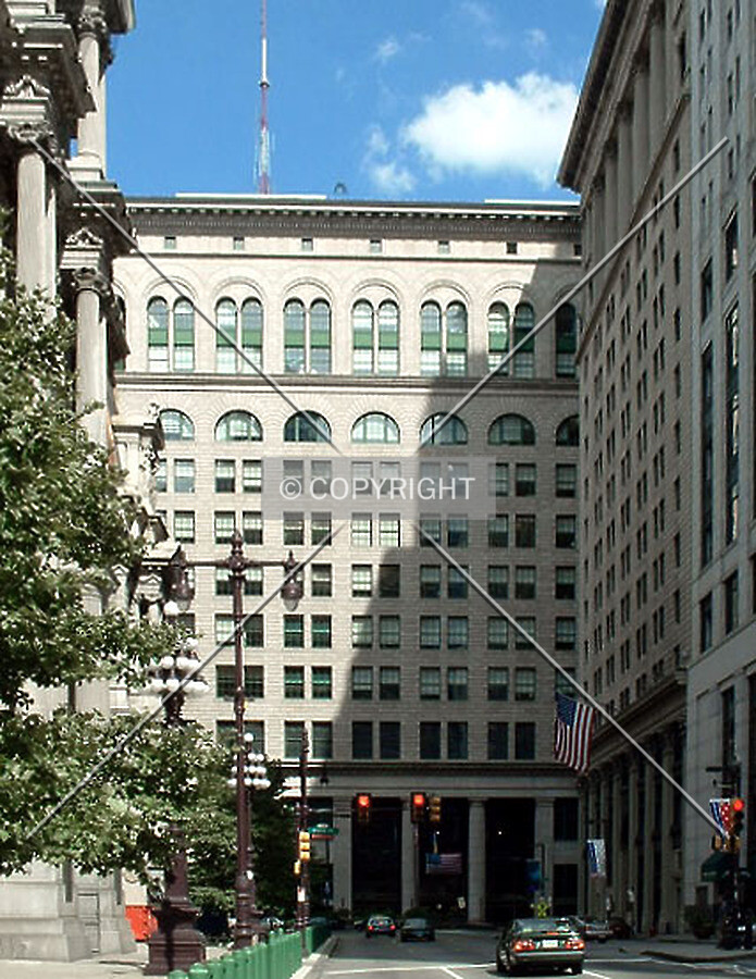 View from the west along Penn Square South
