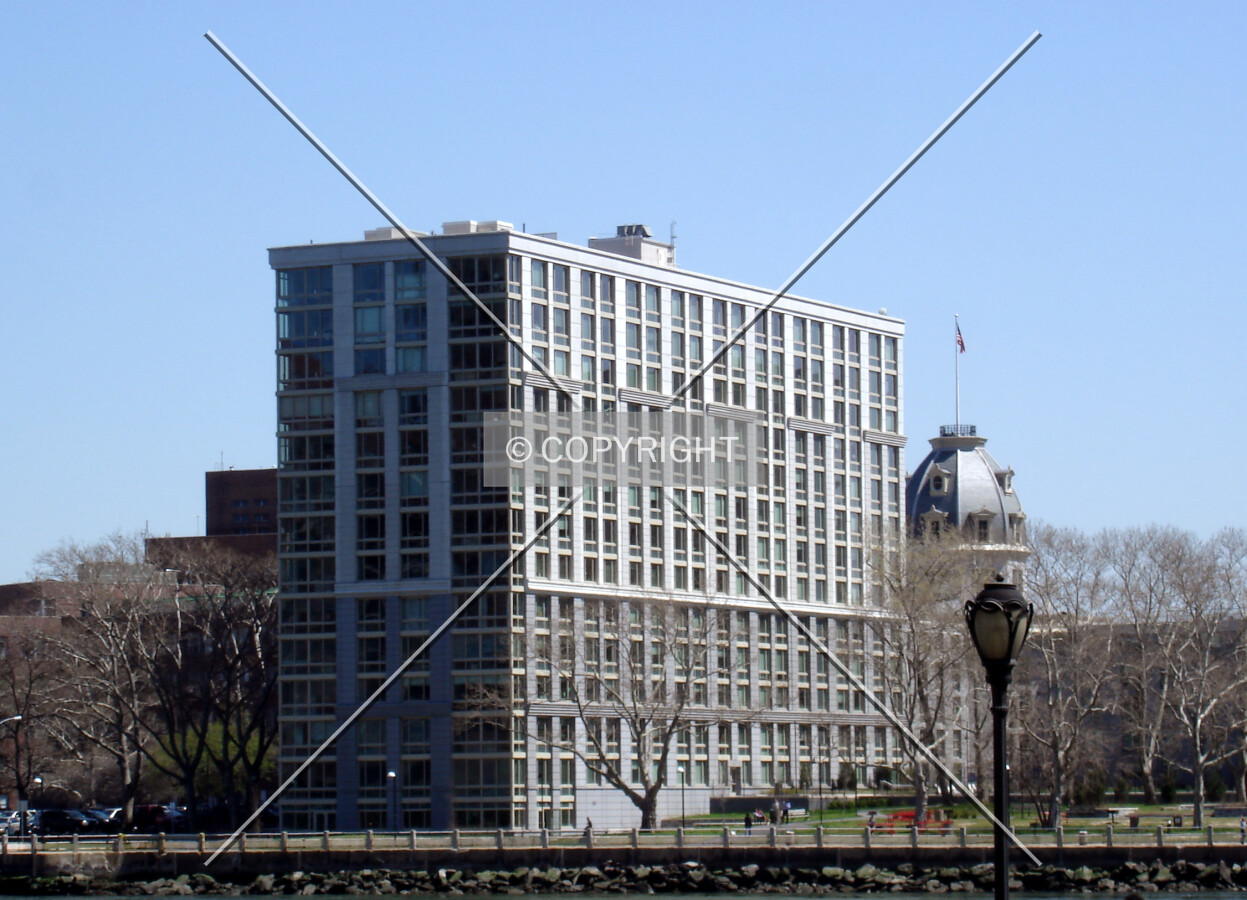 Looking east across the East River