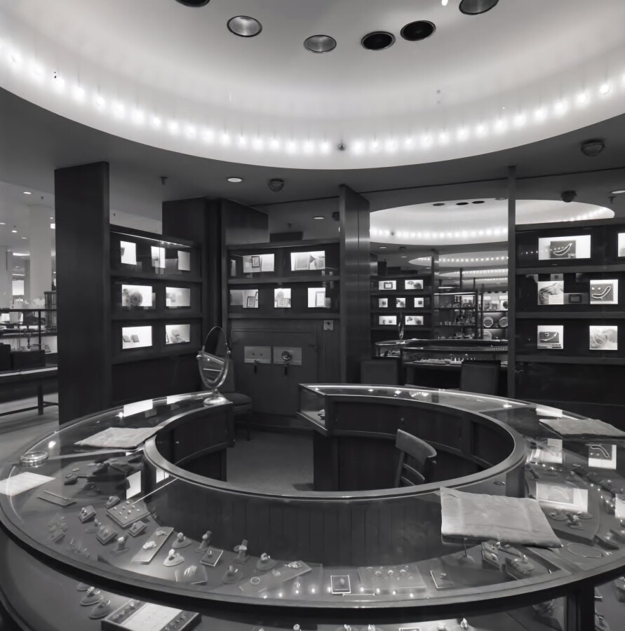 Vintage interior view; September 1968
