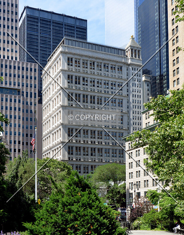 View from the northeast in City Hall Park