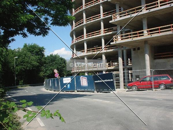 Street in front of the building