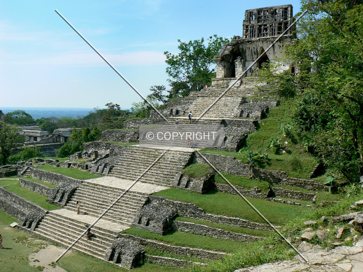 Looking north from the Templo de la Cruz Foliada