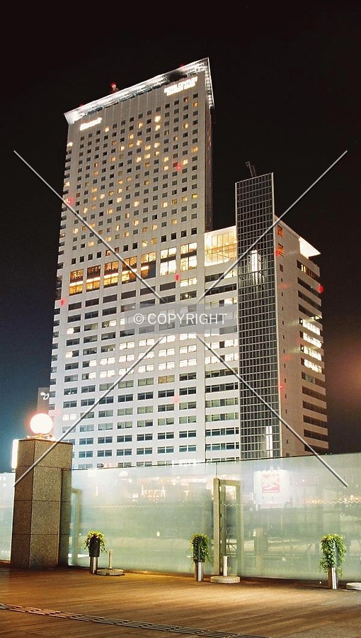 Night view from plaza