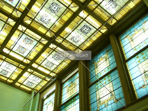 Skylight in stairwell