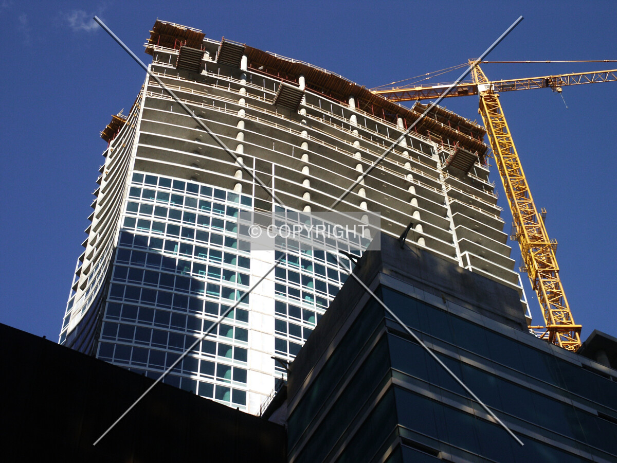 Looking up from the southwest
