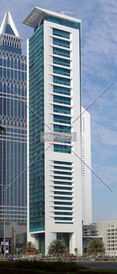 View from across Sheikh Zayed Road