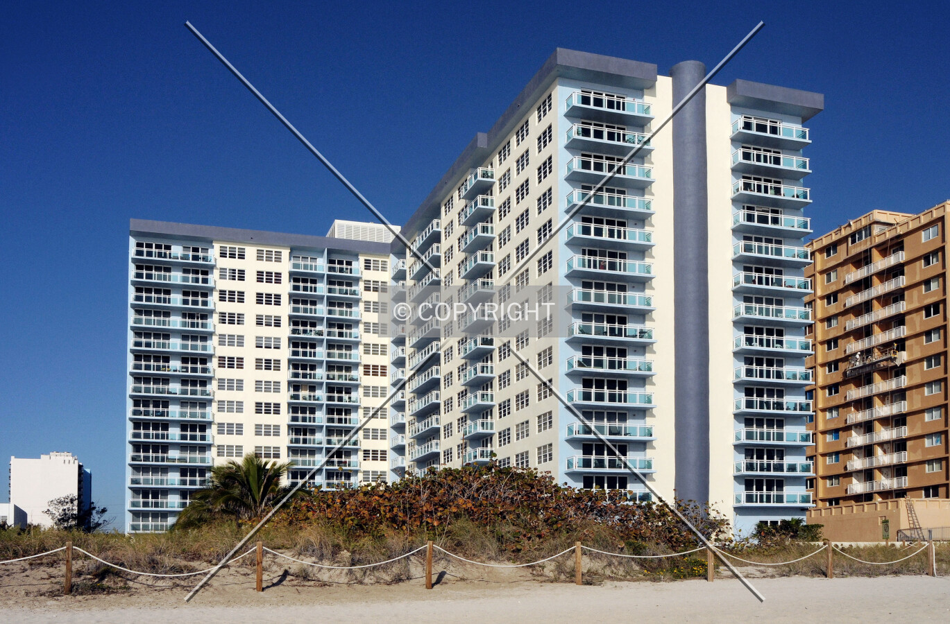 View from the east