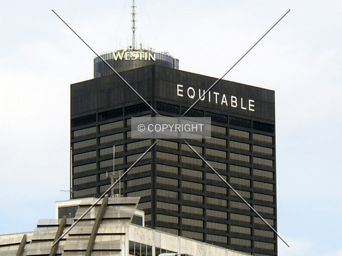 Top of the tower as seen from the southeast