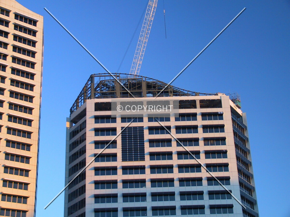 Top of the northern facade
