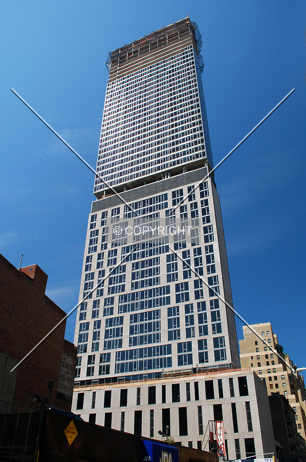 Looking up from the east