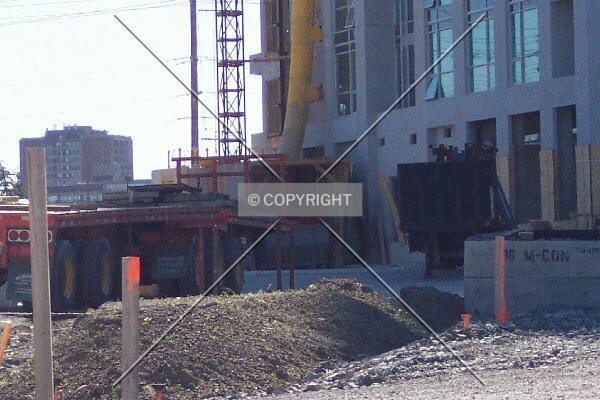 The garbage chute (in yellow)