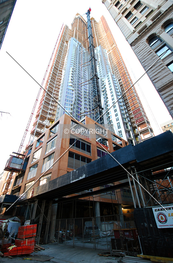 Looking up from the north