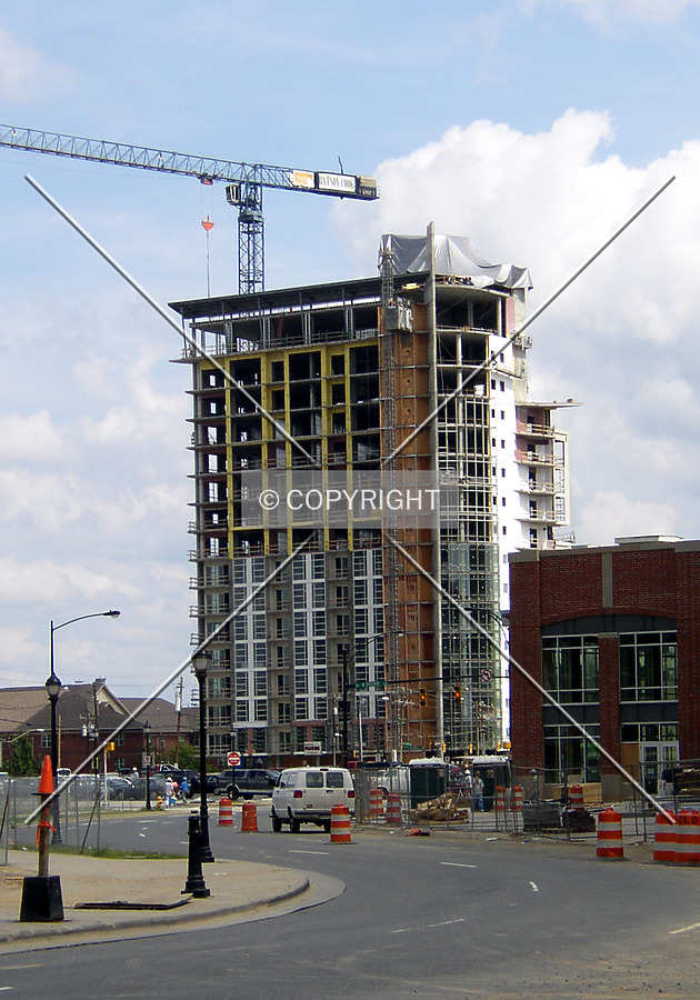 Looking northeast from 5th Street