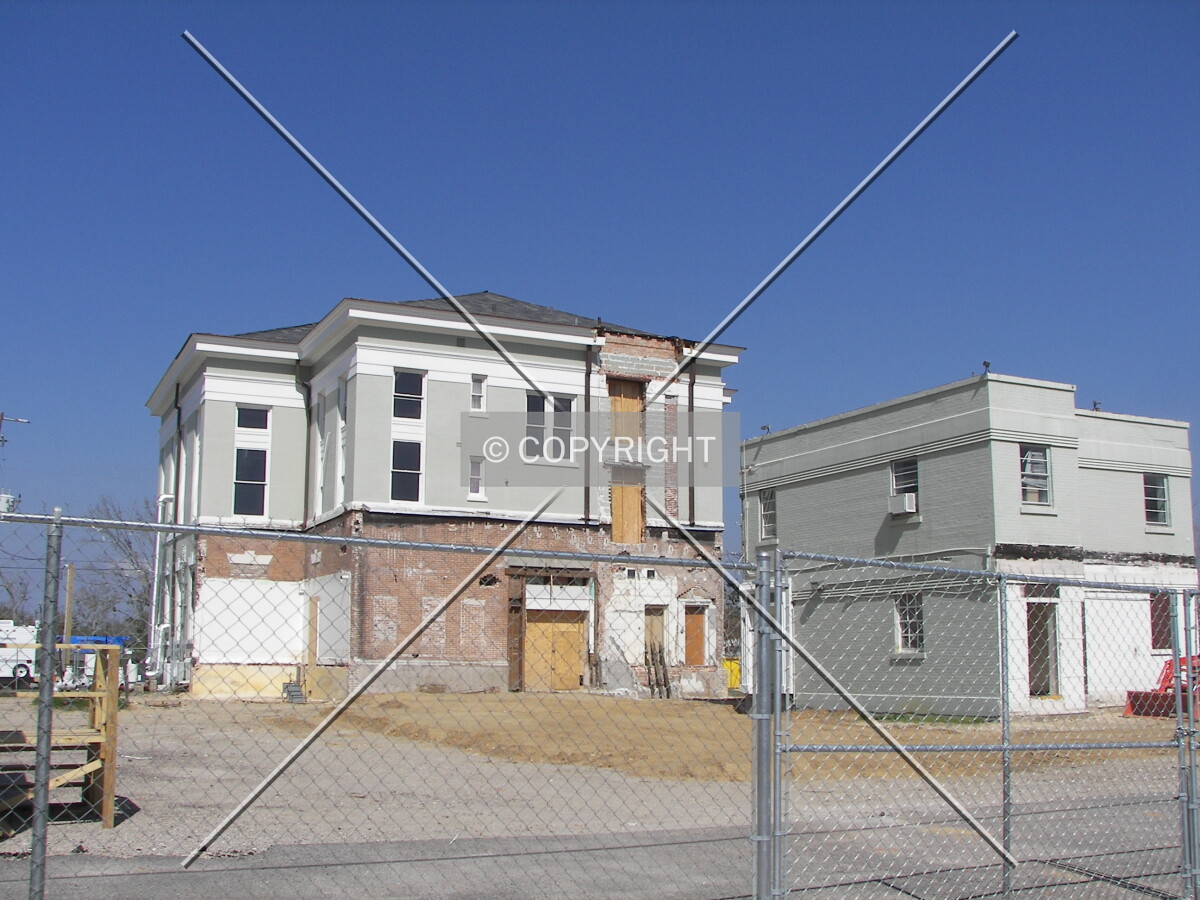 View from the southwest showing damage from Hurricane Katrina