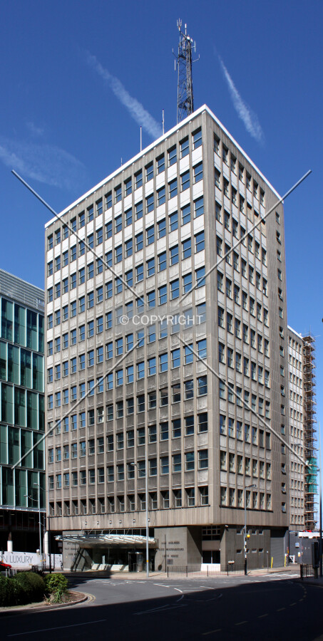 Looking west from Colmore Queensway Circus
