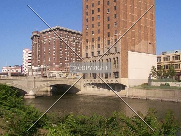 Lower floors from across the river