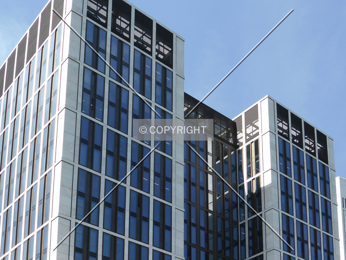 Upper section of the building