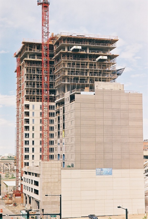 Elevated view to the northeast