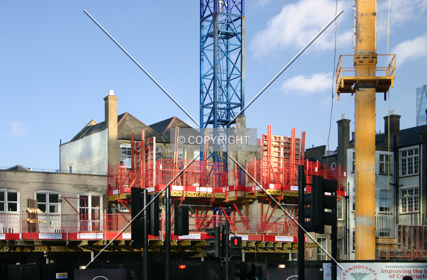 View southeast of an emerging core from across the City Road roundabout