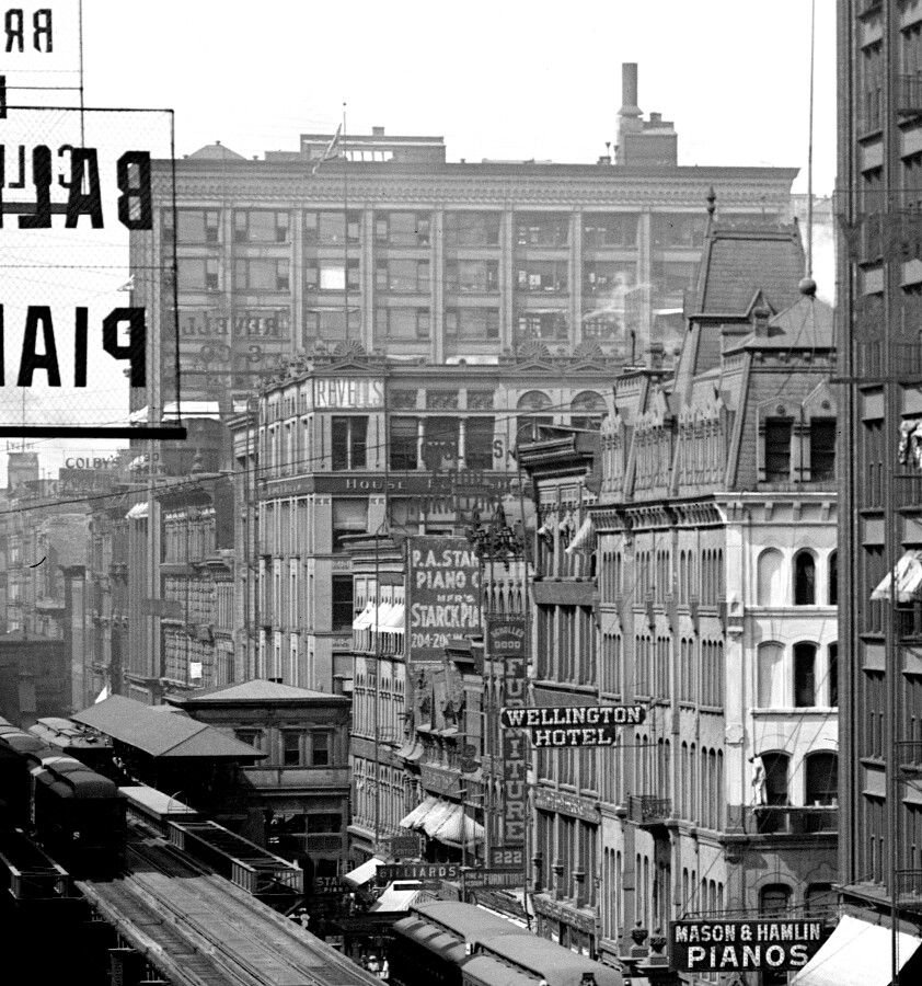 Vintage view from the southwest