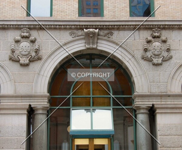Detail above main entrance