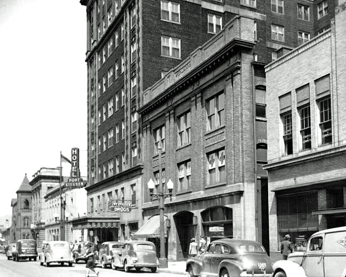 Vintage view from the southwest