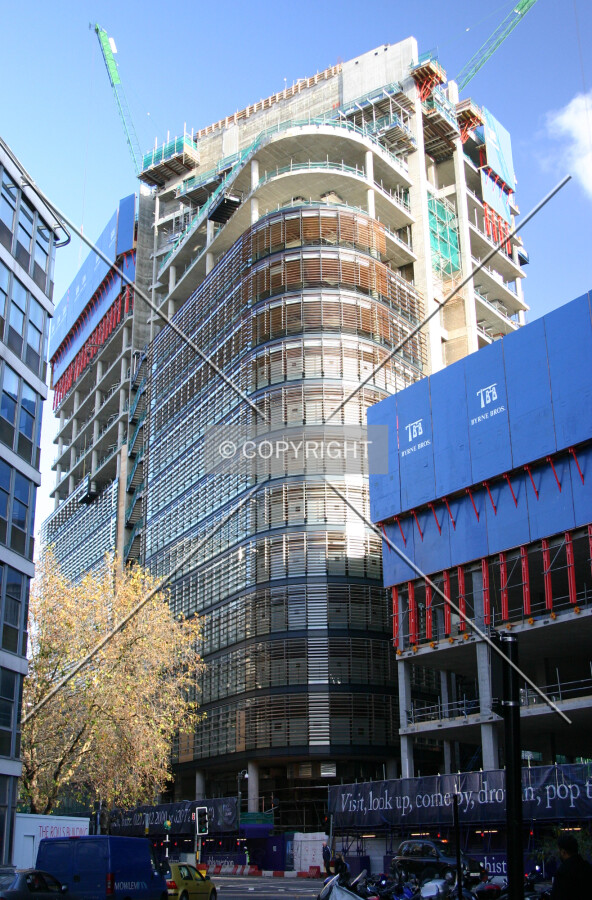 View northeast from New Fetter Lane