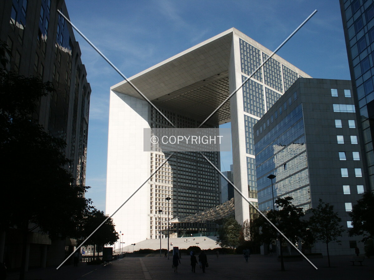 View from a side plaza on the back side, looking northeast
