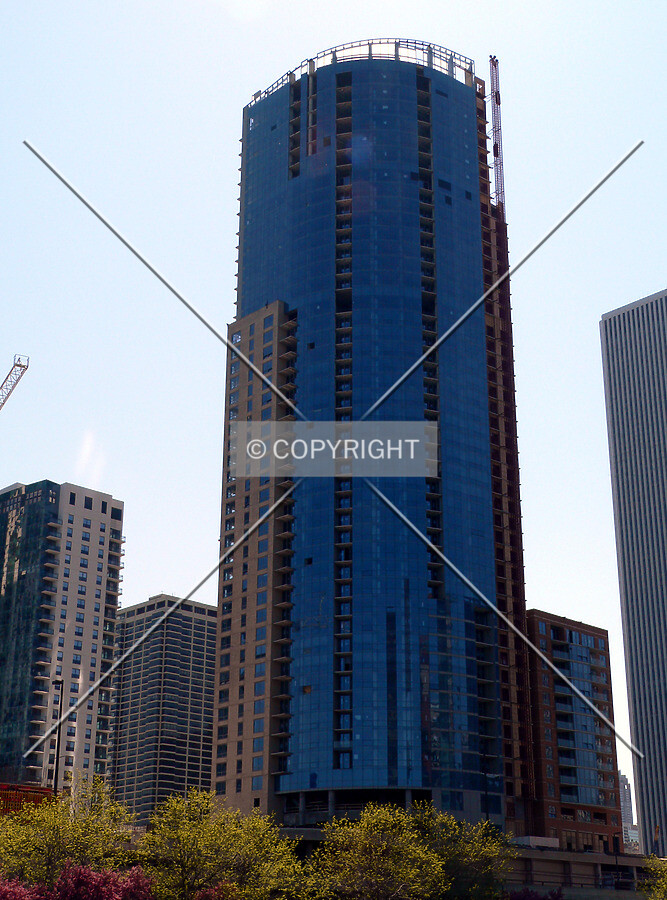 View to the southwest from the Chicago River