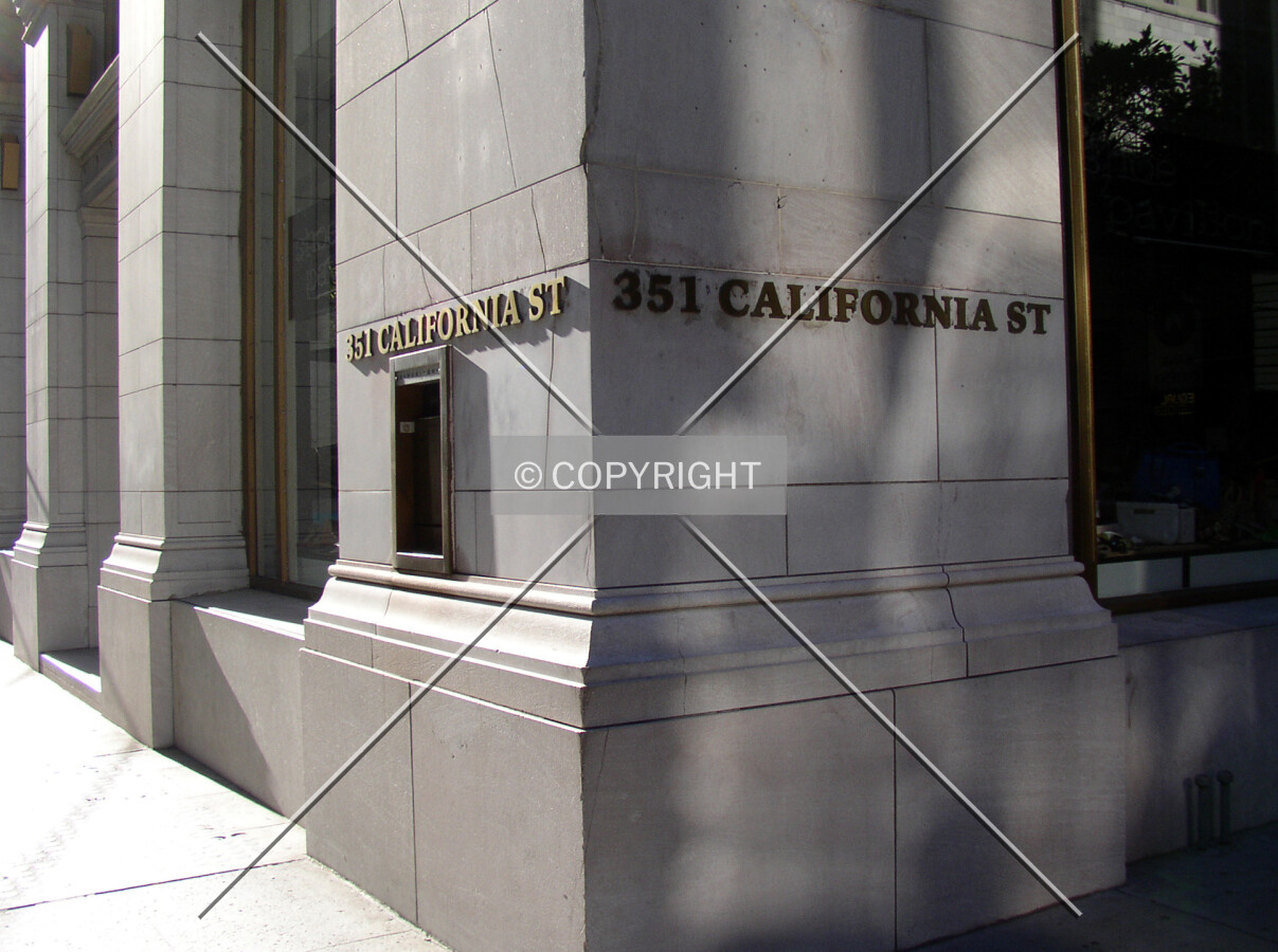 Signage on the northwest corner