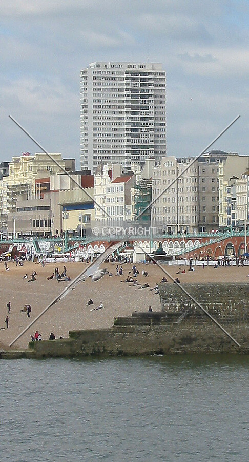 Skyline view from Brighton Pier