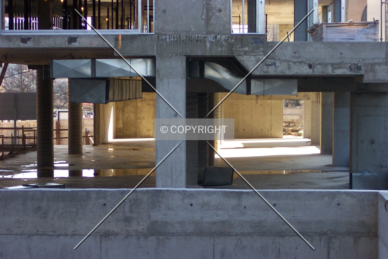 Looking across the second story