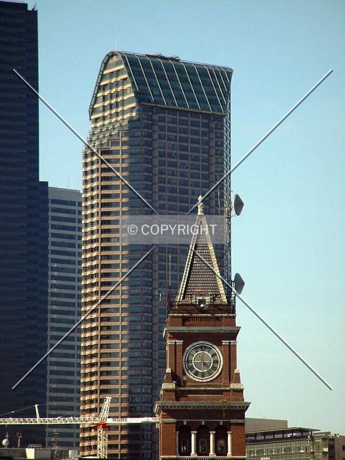 Rising behind King Street Station