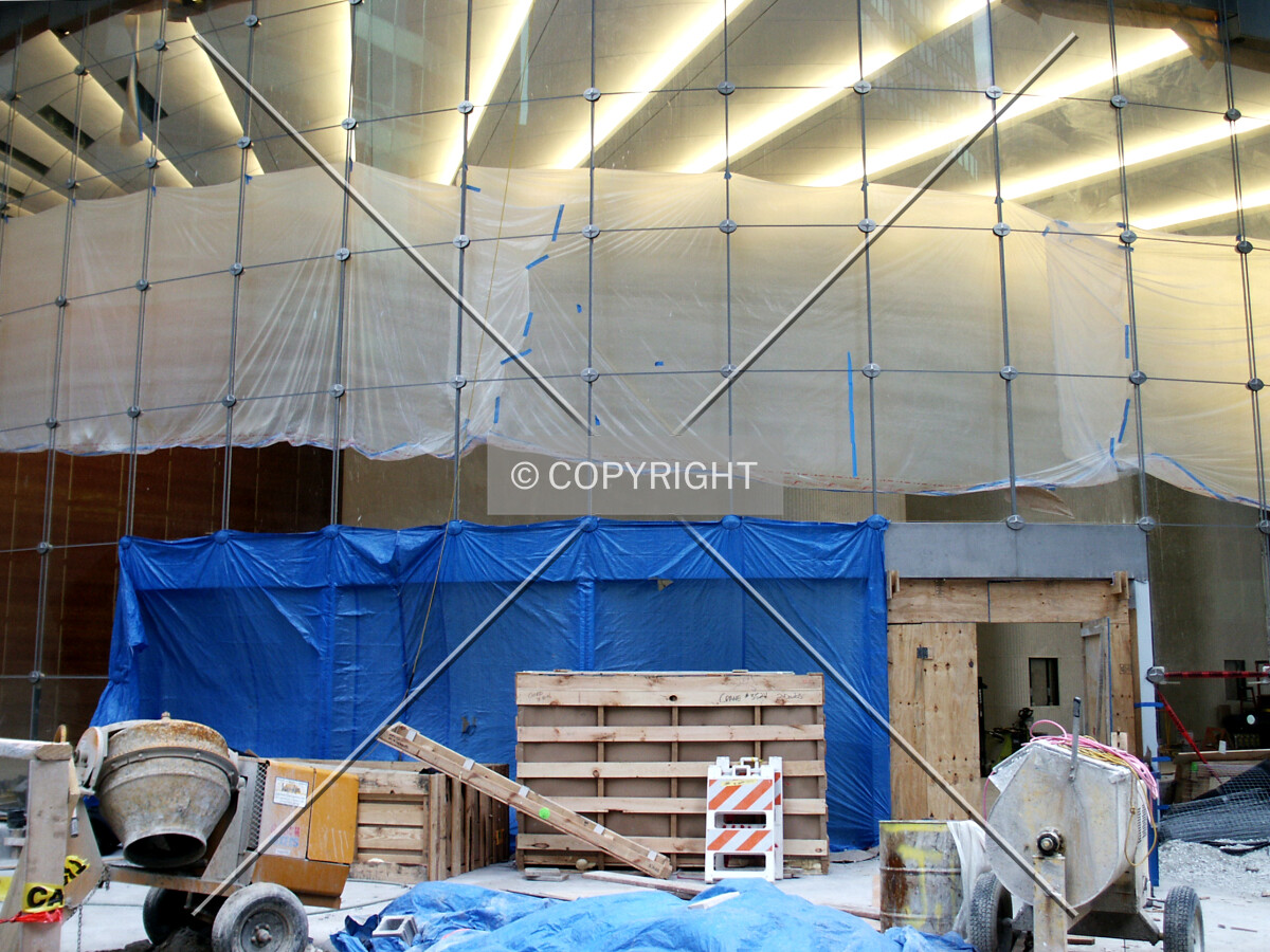 Looking into the lobby from the northwest