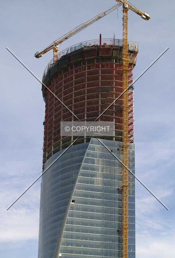 View of the top floors from the northwest