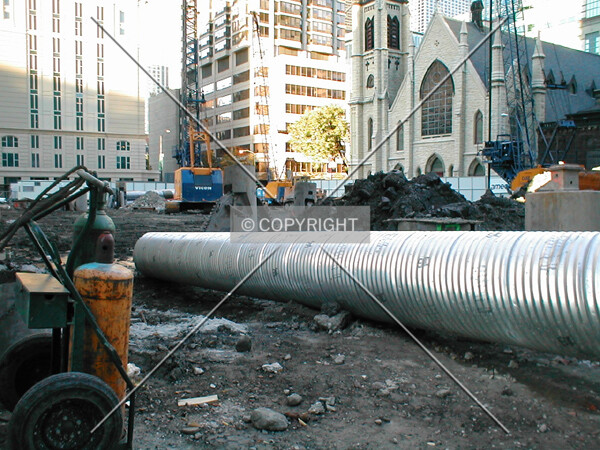 Site view looking northeast from Erie Street