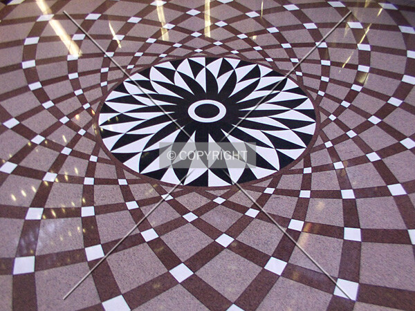 Pattern on the lower-level floor