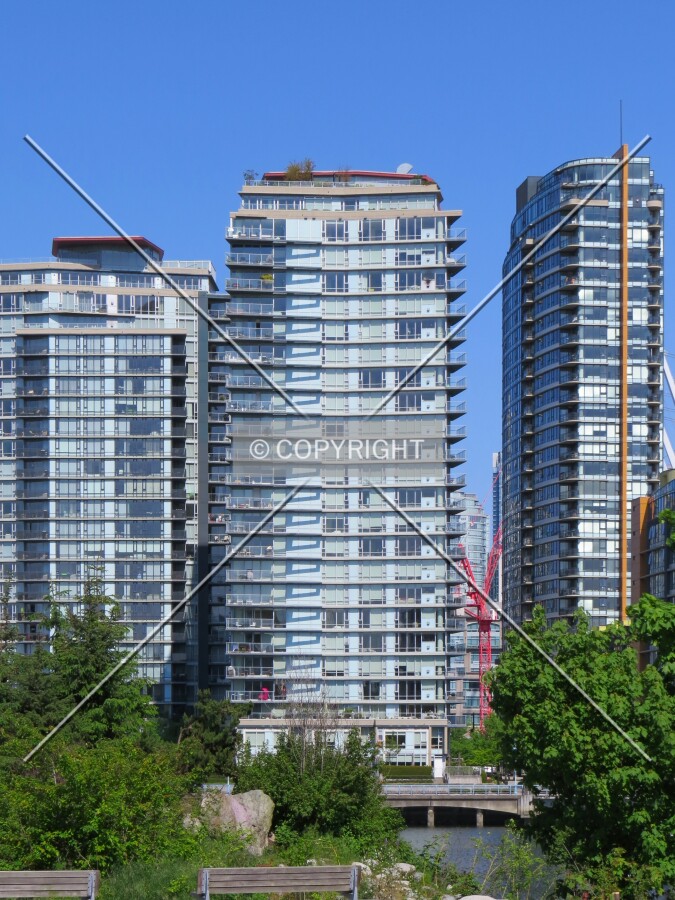 View to the northwest across False Creek