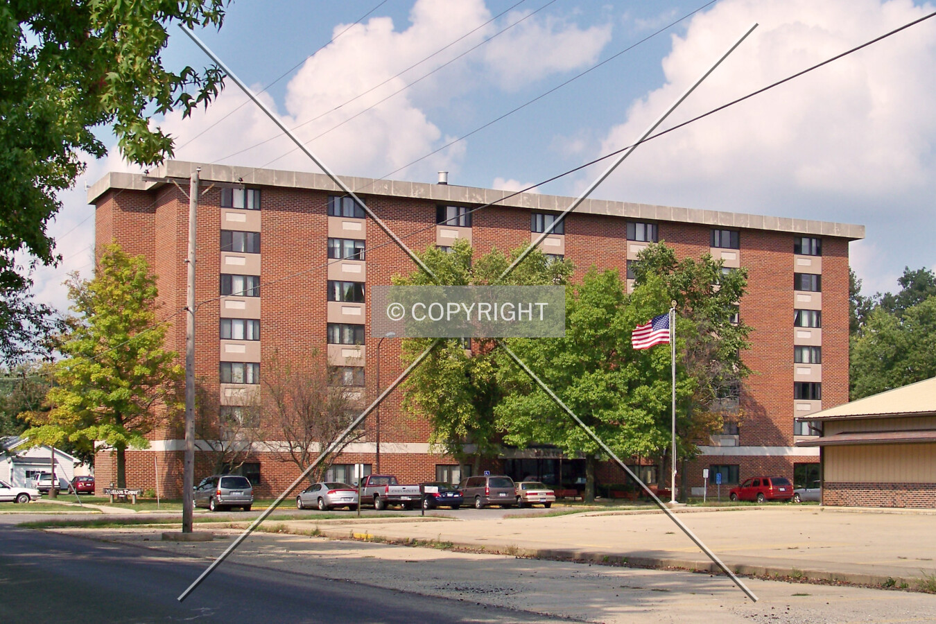 View from the southwest; September 7, 2009