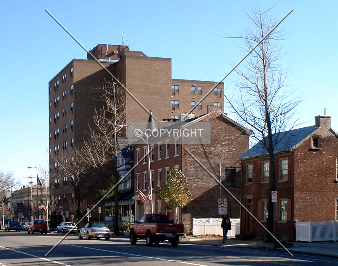View from the northwest along King Street