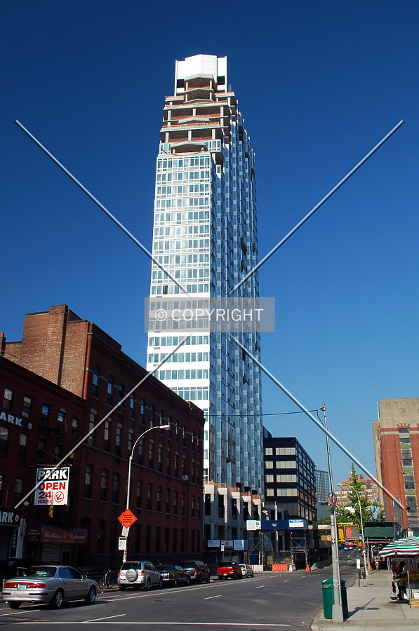 Viewed along DeKalb Avenue